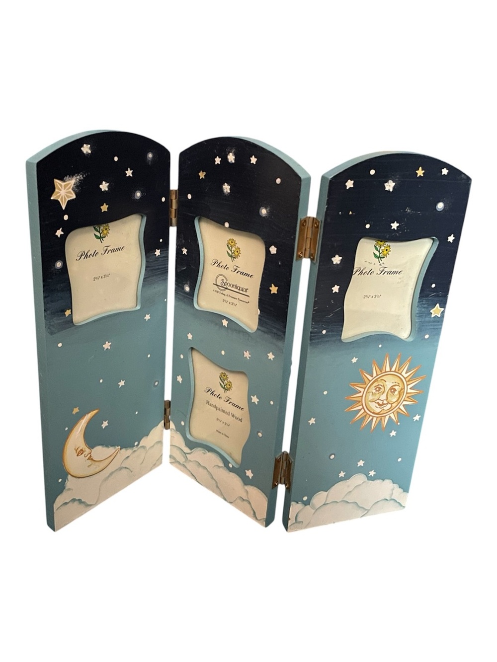 Celestial painted whimsigoth photo frame
